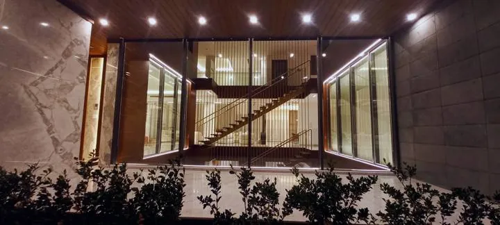 Residential aluminium and glazing at Dr. AB Villa, Aley
